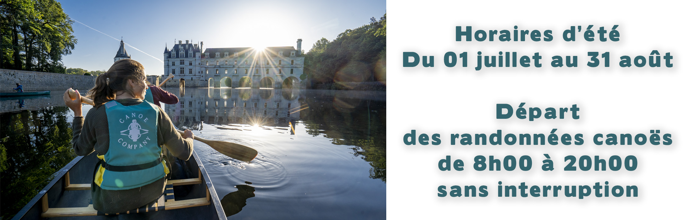 Canoë Canoë Company, canoe kayak vallée du Cher Chenonceau et la Loire