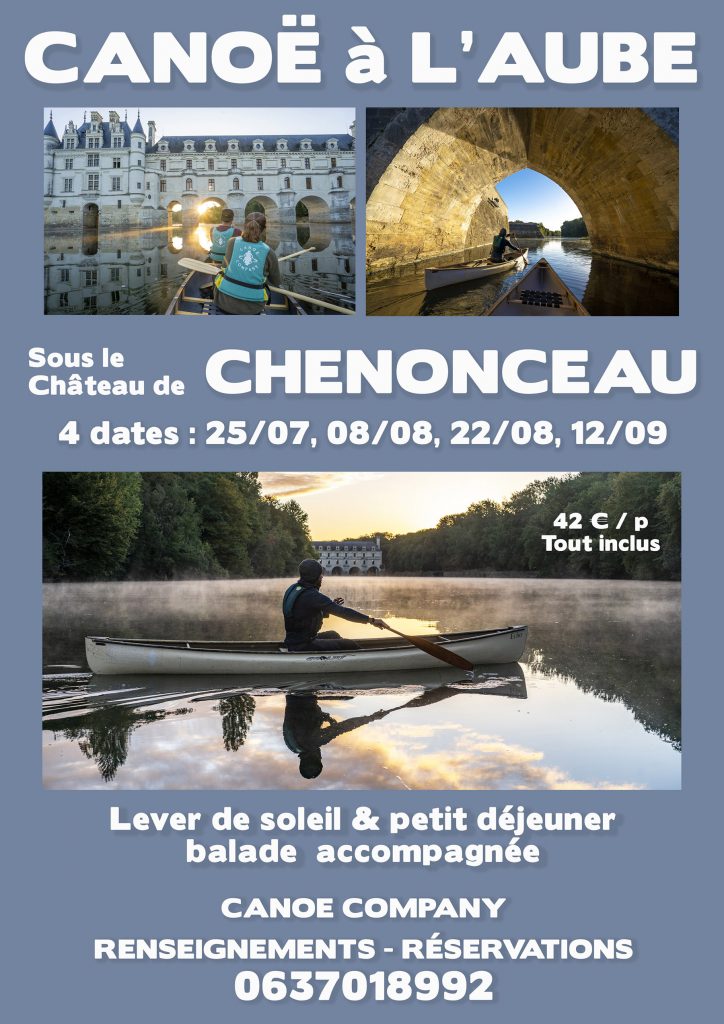 Canoë Canoë Company, canoe kayak vallée du Cher Chenonceau et la Loire
