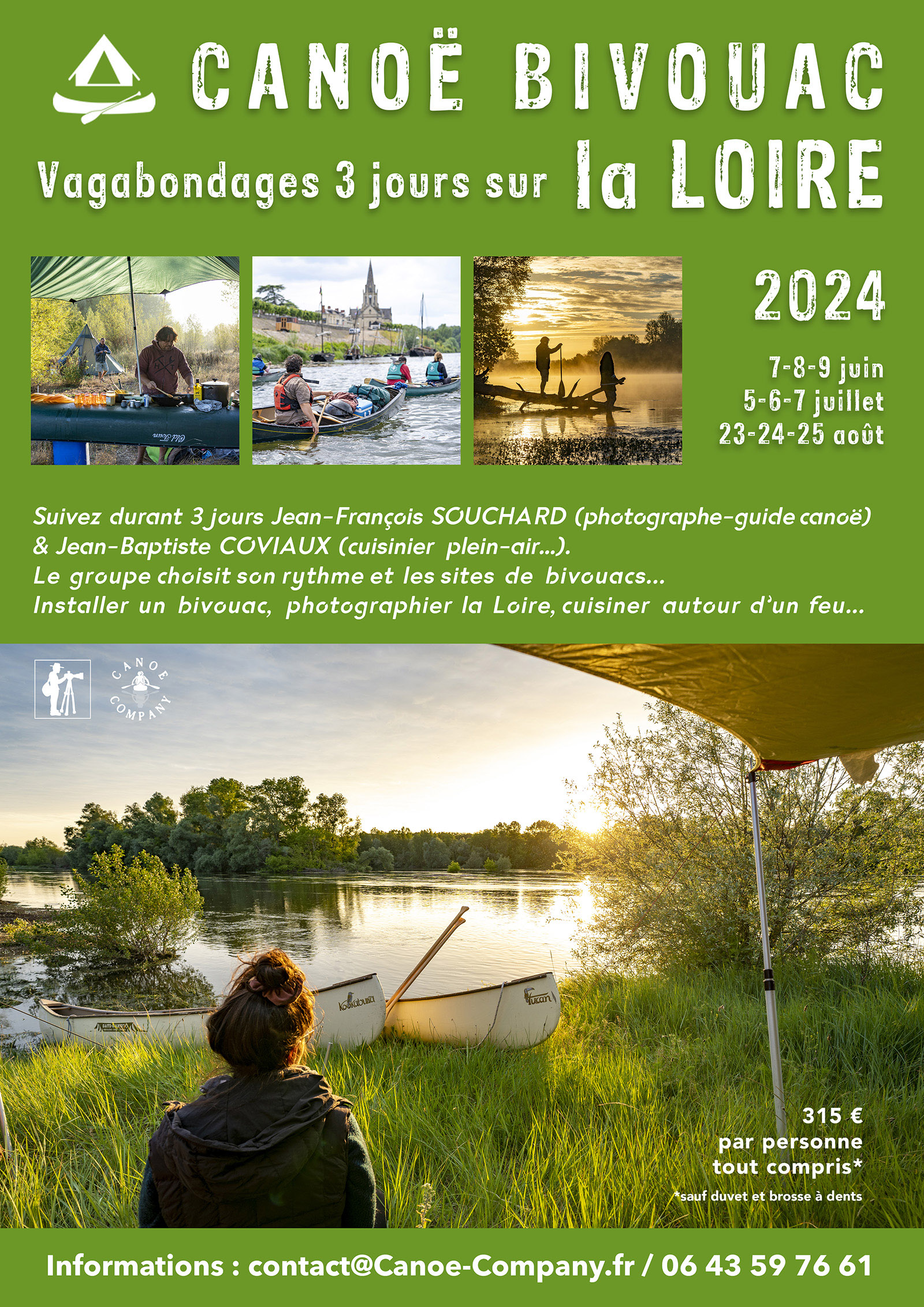 Canoe Company Chenonceaux, bivouac Loire, JF SOUCHARD